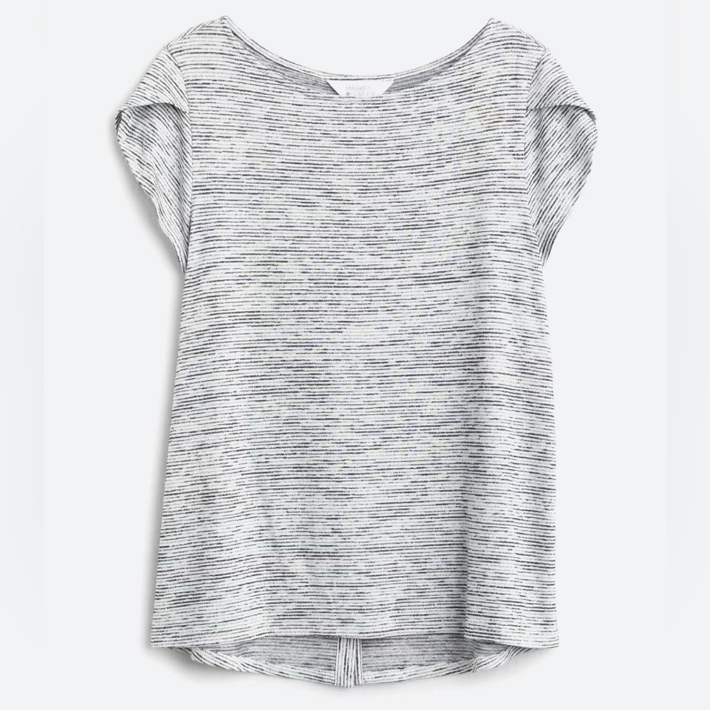 Market and Spruce Bravyan Button Back Detail Knit Tee, Size XXL